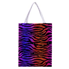 Rainbow Zebra  All Over Print Classic Tote Bag