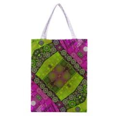 Florescent Pink Green  Classic Tote Bag