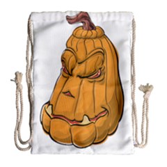 Sleeping Pumpkin Drawstring Bag (large)