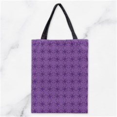 Pattern Spiders Purple And Black Halloween Gothic Modern Classic Tote Bag