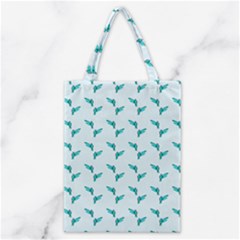 Blue Parrot Pattern Classic Tote Bag