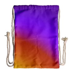 Violet Orange Drawstring Bag (large)