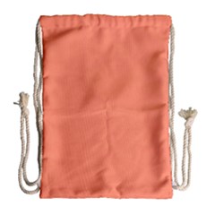 Appreciating Apricot Drawstring Bag (large)