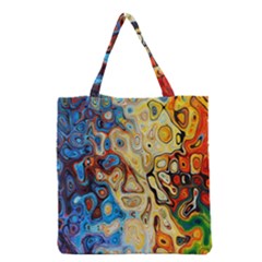 Colorful Structure Grocery Tote Bag