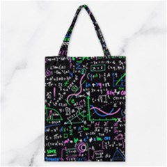 Math-linear-mathematics-education-circle-background Classic Tote Bag