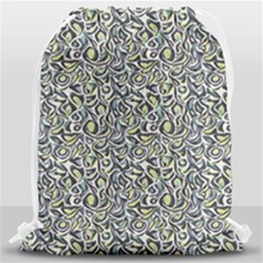 Green Leaves Drawstring Bag (large)