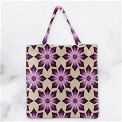 Pattern Design Star Snowflake Grocery Tote Bag