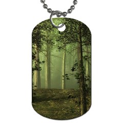 Forest Tree Landscape Dog Tag (one Side)