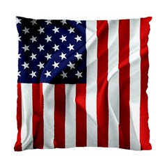 American Usa Flag Vertical Standard Cushion Case (one Side)