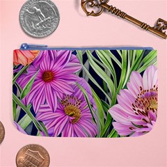 Cheerful Watercolors – Flowers Botanical Large Coin Purse