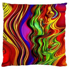 Swirls And Curls Large Cushion Case (two Sides)