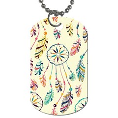 Dreamcatcher Abstract Pattern Dog Tag (one Side)