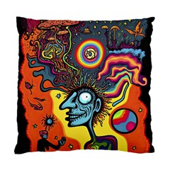 Hippie Rainbow Psychedelic Colorful Standard Cushion Case (one Side)