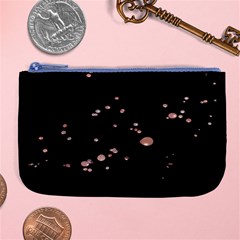 Abstract Rose Gold Glitter Background Large Coin Purse