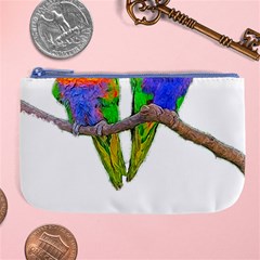 Parrots T-shirtcute Rainbow Loris - Lorikeet T-shirt Large Coin Purse