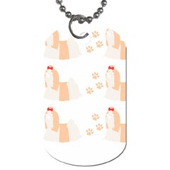 Dog Shih Tzu T- Shirtshih Tzu Dog Pattern T- Shirt Dog Tag (one Side)