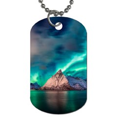 Amazing Aurora Borealis Colors Dog Tag (one Side)