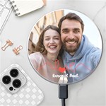 Personalized Love Line Photo Wireless Fast Charger Wireless Fast Charger(White) Front