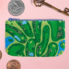 Golf Course Par Green Large Coin Purse