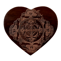 The Grateful Dead Heart Wood Jewelry Box