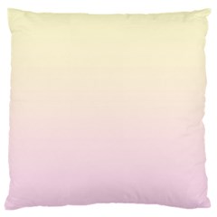 Cream Yellow To Pink Lace Linear Gradient Large Cushion Case (two Sides)