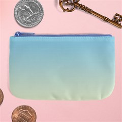 Baby Blue To Cream Yellow Linear Gradient Large Coin Purse