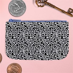 Black White Giraffe Pattern Large Coin Purse