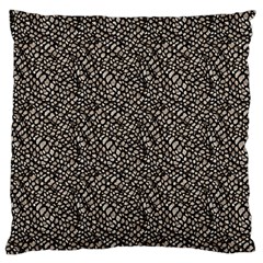 Brown Snake Pattern Large Cushion Case (two Sides)